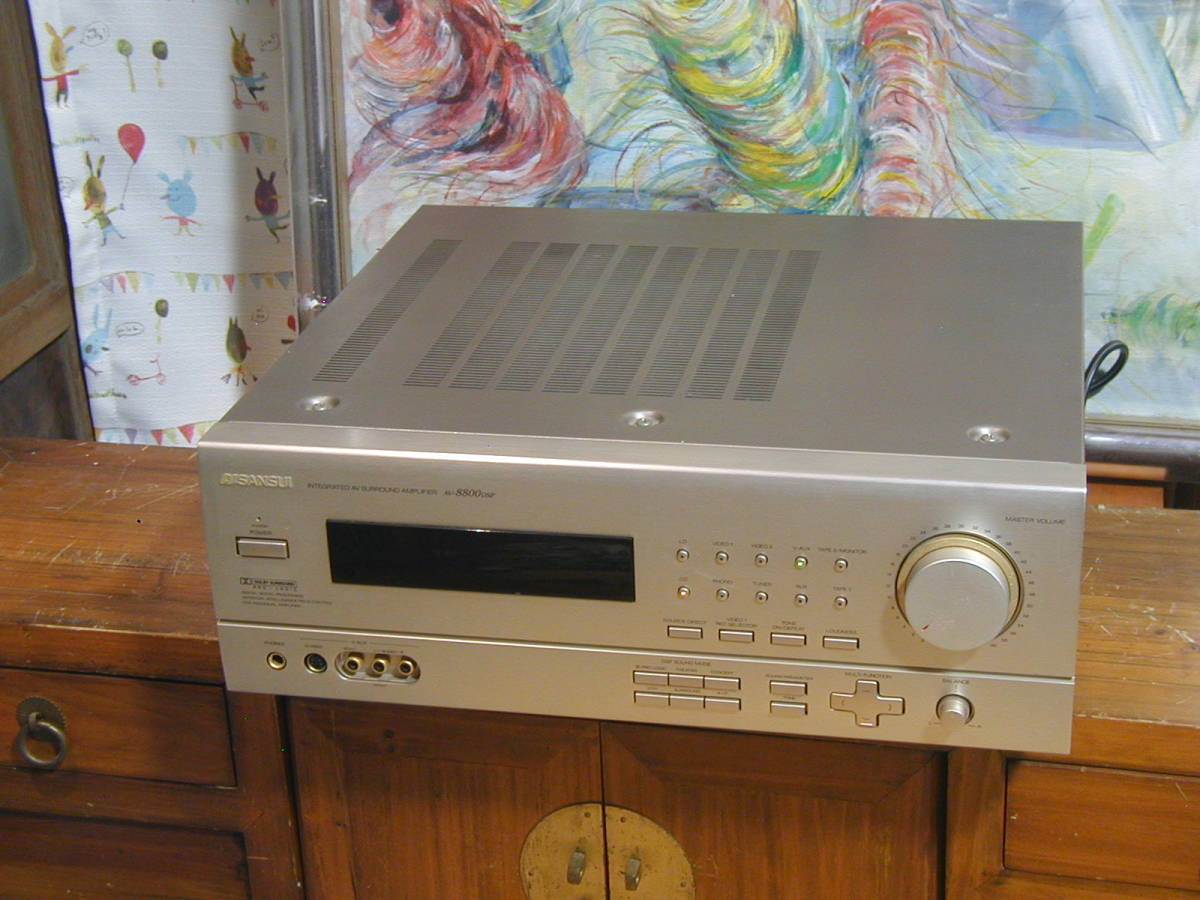 【パワフルな音】◆◆サンスイ製 ＡＶアンプ AV-8800DSP 表示に難あり、音質良好。◆◆