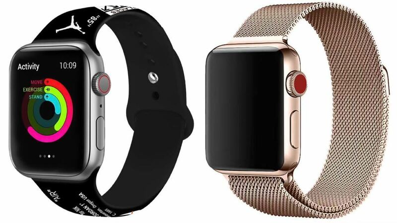 Apple Watchバンド38/40/41mm 金属バンド　アップルウオッチバンド スポーツバンド　シリコン製　Apple Watch ベルト 2本セット