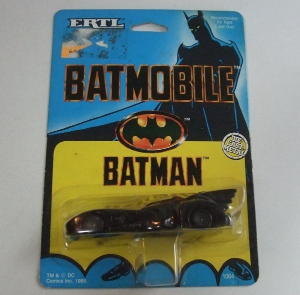 VINTAGE 当時物 1989年 ERTL バットマン バットモービル ダイキャストメタル ミニカー 未開封品 ビンテージ BATMAN DC COMICS