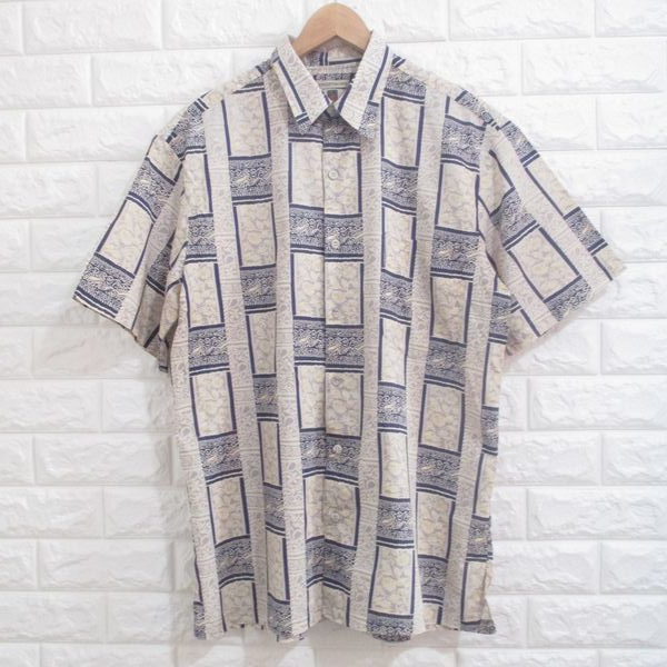 【トリリチャード】ハワイ製！◆アロハシャツ 総柄シャツ◆Mサイズ