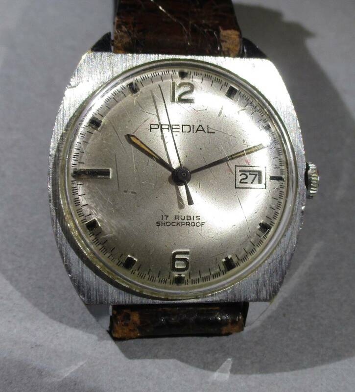 ☆ ビンテージ PREDIAL. 紳士用腕時計 スイス ５０年代