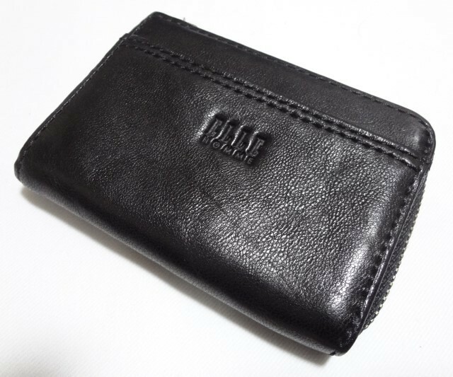 エル 小銭入れ コインケース カード入れ レザー 黒 ELLE HOMME