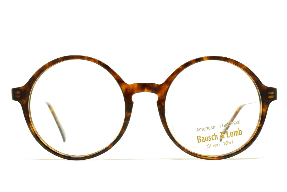 デッドストック Bausch & Lomb Urbanite 737 BRM 48-19 ラウンド メガネ サングラス フレーム ヴィンテージ ボシュロム 丸メガネ