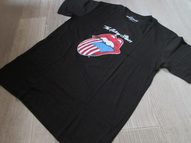 未使用新品　ローリング・ストーンズTシャツ　USA黒L