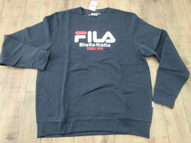 未使用新品　FILA　スウェット　紺ロゴL