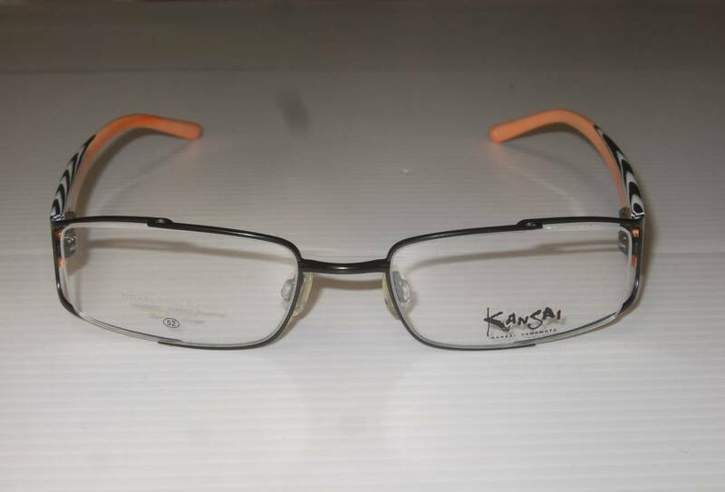 カンサイヤマモト KANSAI YAMAMOTO フルリム 眼鏡 メガネ メガネフレーム メガネ フレーム 52□19-137 ゼブラ風