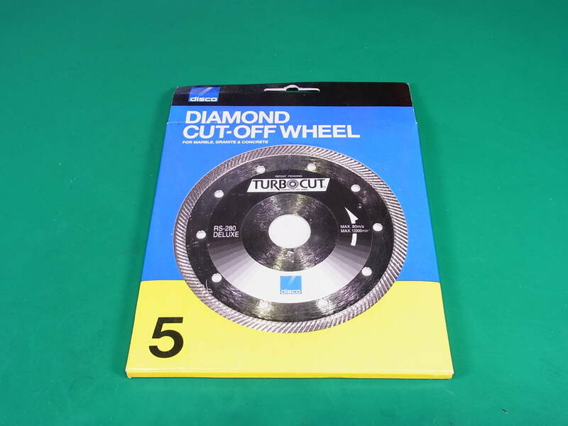 ■■【即決】disco TURBOCUT ダイヤモンドカッター RS-280 DELUXE 125×2.0×22 未使用品！