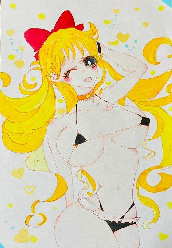 セーラームーン　【愛野美奈子】　♯手描きイラスト　　♯B5サイズ 最終お値下げ致しました！！ラスト！！