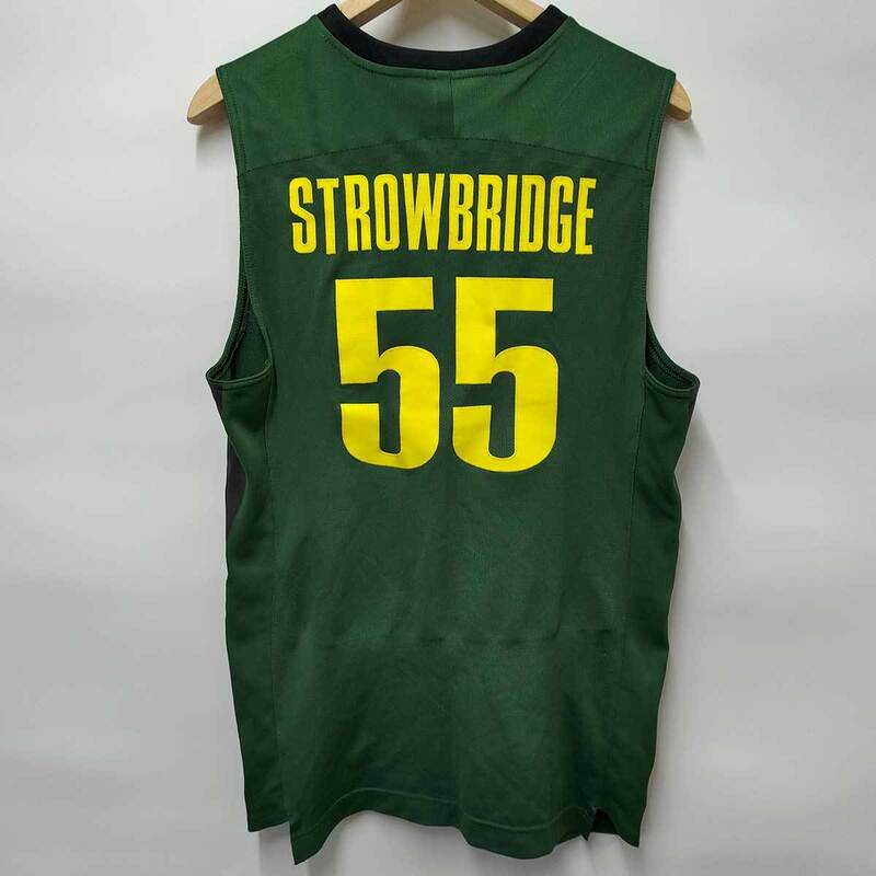 【中古】ナイキ オレゴン大学 ダックス DUCKS バスケットボール GAME ISSUED JERSEY ジャージ #55 Jay-R Strowbridge 48 メンズ NIKE