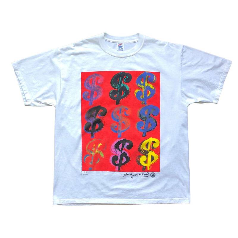 【Vintage】Andy Warhol Tシャツ ドル記号 アンディー・ウォーホル MADE IN USA シルクスクリーン JERZEES