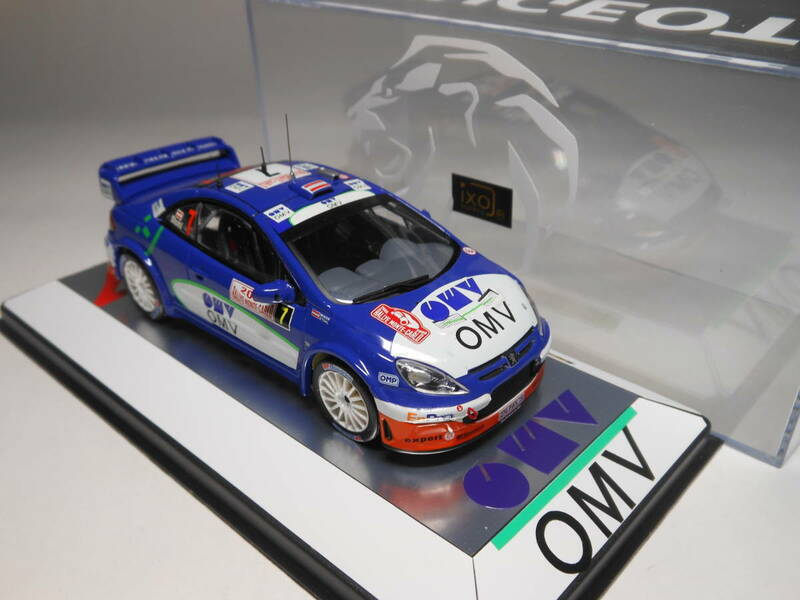 イクソ 1/43 OMV プジョー 307 WRC #7…M.ストール/I.ミノール …ラリー モンテカルロ 2006