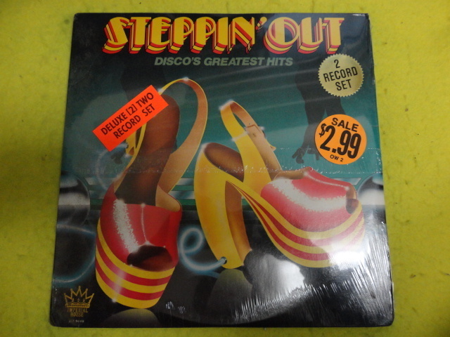 VA - Steppin' Out - Disco's Greatest Hits シュリンク未開封 2LP 名曲多数 Chakachas / Isaac Hayes / Bionic Boogie / Roy Ayers等収録