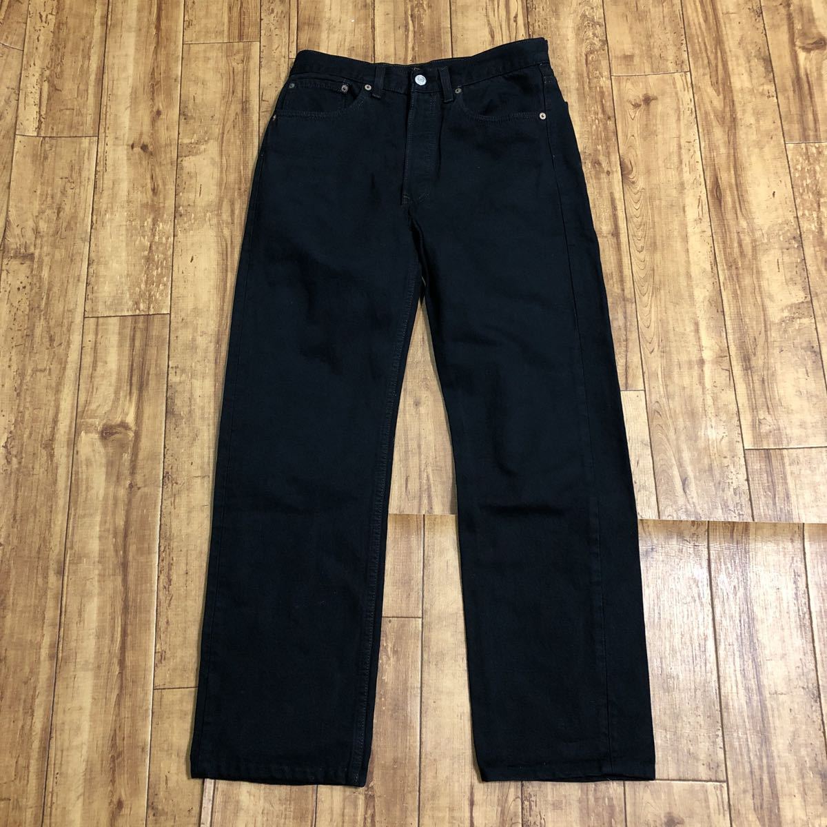 Levi''s リーバイス501-0115 W31 ブラックデニム　後染め カラーデニム USA製 W31 紙タグ ヴィンテージ ジーンズ