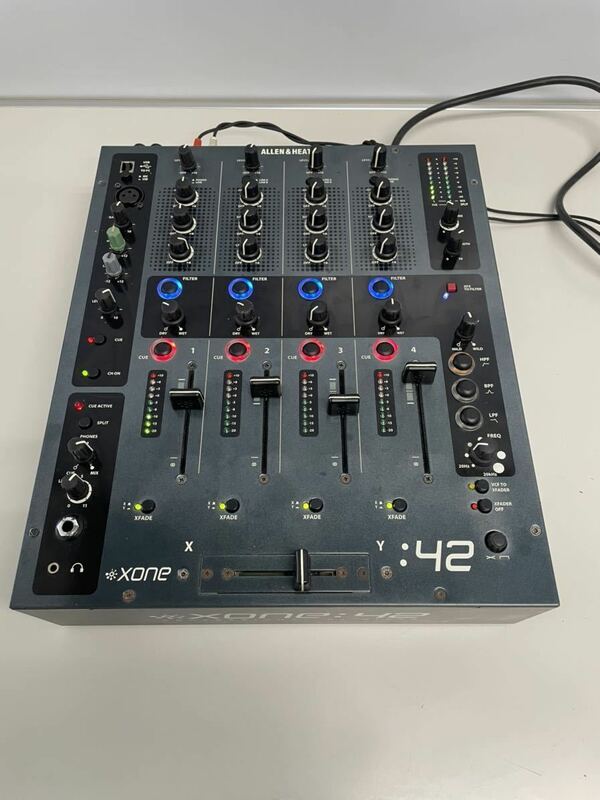 ALLEN＆HEATH アレン&ヒース XONE:42 DJミキサー XONE42 通電確認済み 動作未確認 中古 ジャンク