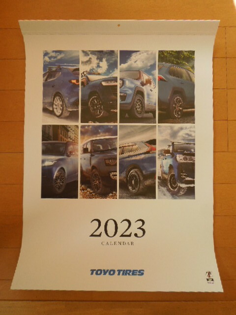 2023年 TOYO TIRES　壁掛け　カレンダー　トーヨータイヤ