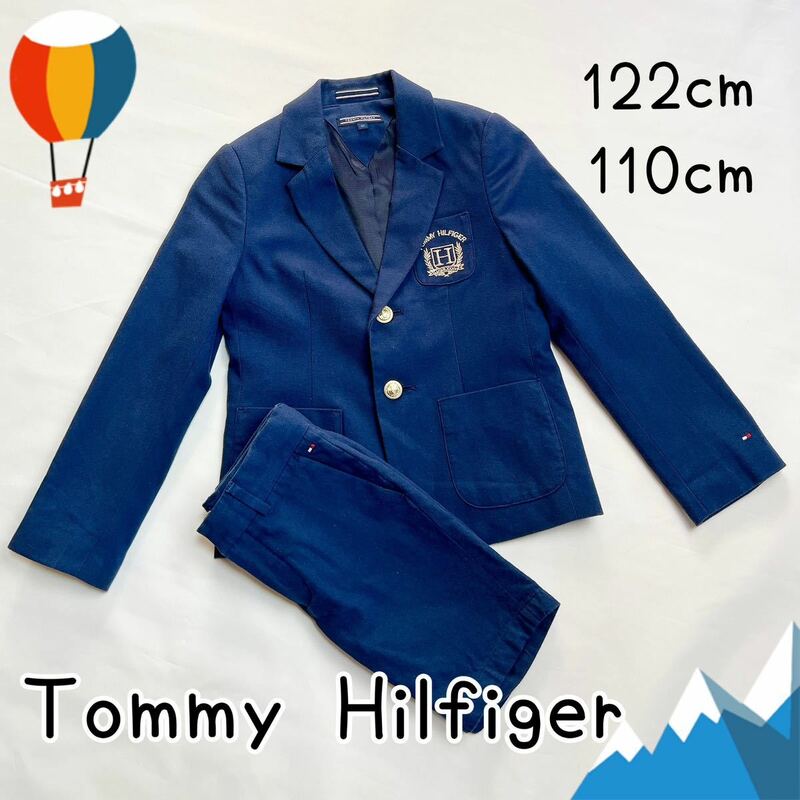 【人気】Tommy Hilfiger トミーヒルフィガー セットアップ　紺色　フォーマルスーツ 上下セット スーツ
