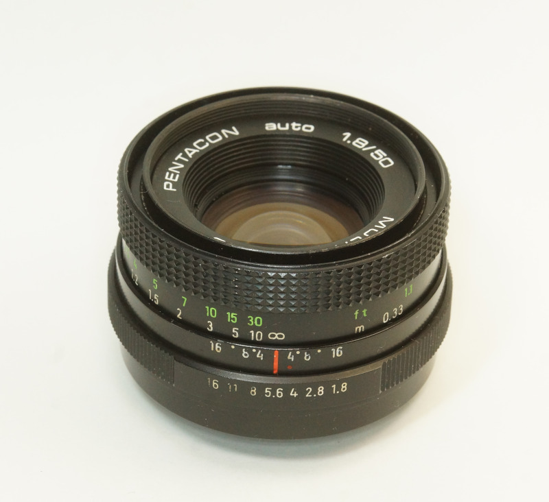 ドイツ製 PENTACON auto 1.8/50 MULTI COATING M42 252N-562 ブラック 後期型 A/M切替レバー