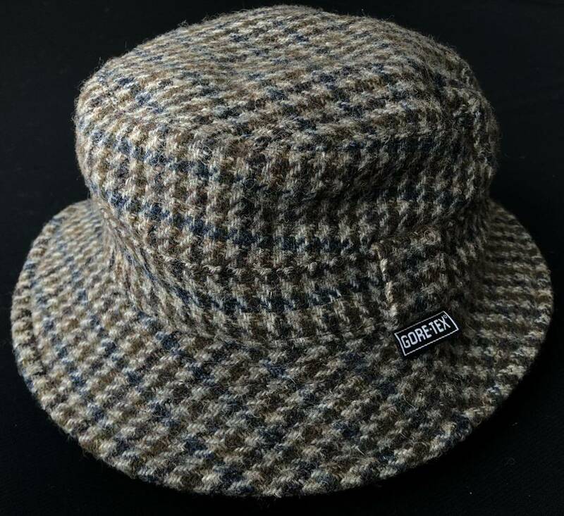 美品 フェイルスワース ハリスツイード ゴアテックス ハット スコットランド製　　Harris Tweed FAILS WORTH 1903年英国創業老舗 柳6622