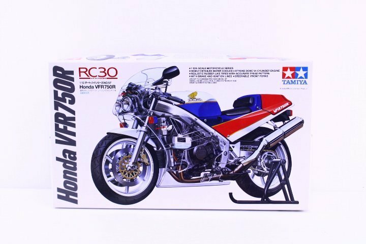●未使用 TAMIYA タミヤ HONDA ホンダ VFR750R RC30 オートバイシリーズ プラモデル 1/12 未組立【10803901】