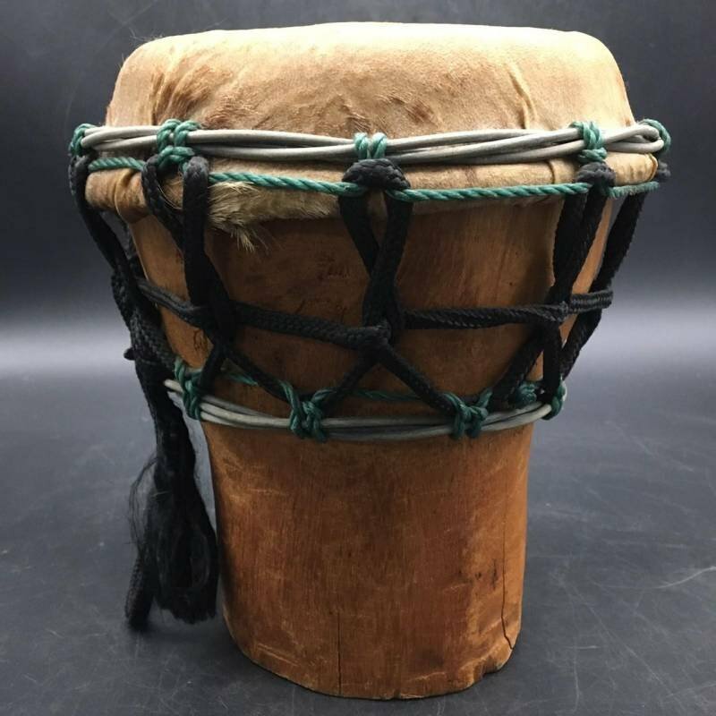 FG1125-77-8 アフリカ 太鼓 楽器 器材 打楽器 ホビー ジャンベ 音楽 22×22×24cm 100サイズ