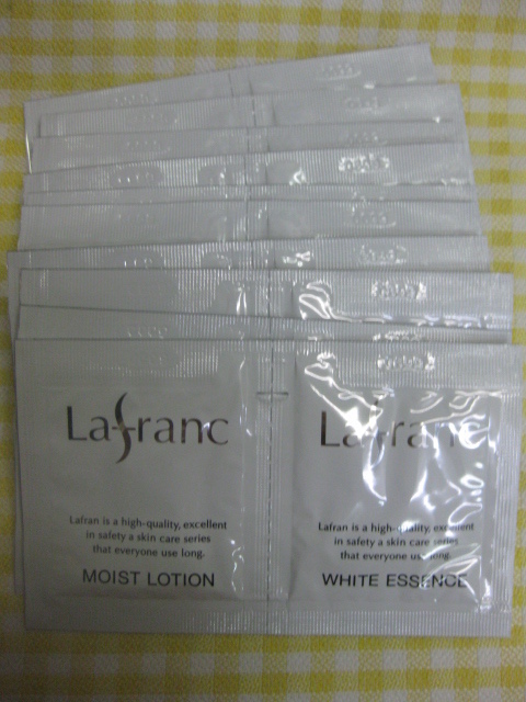 新品！　『Lafranc』　ラフラン　ホワイトエッセンス＆モイストローション　サンプル　各10袋 