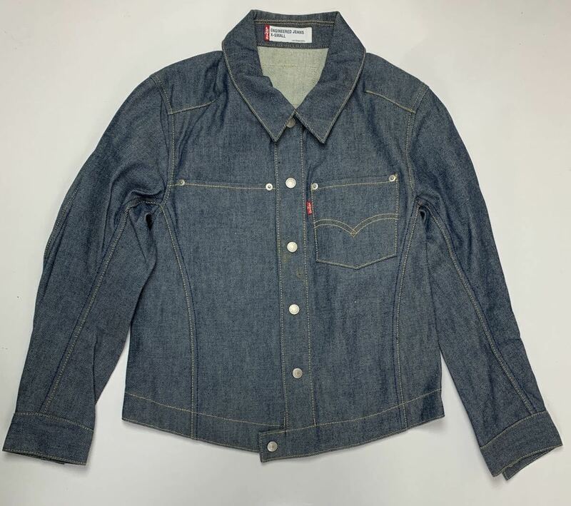 Levi''s ENGINEERED JEANS XSサイズ メンズ　アメカジ　古着　美品　デニムジャケット Gジャン