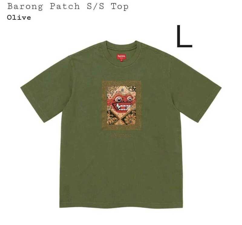 Lサイズ　Supreme Barong Patch S/S Top　シュプリーム バロン Tシャツ オリーブ　赤タグ