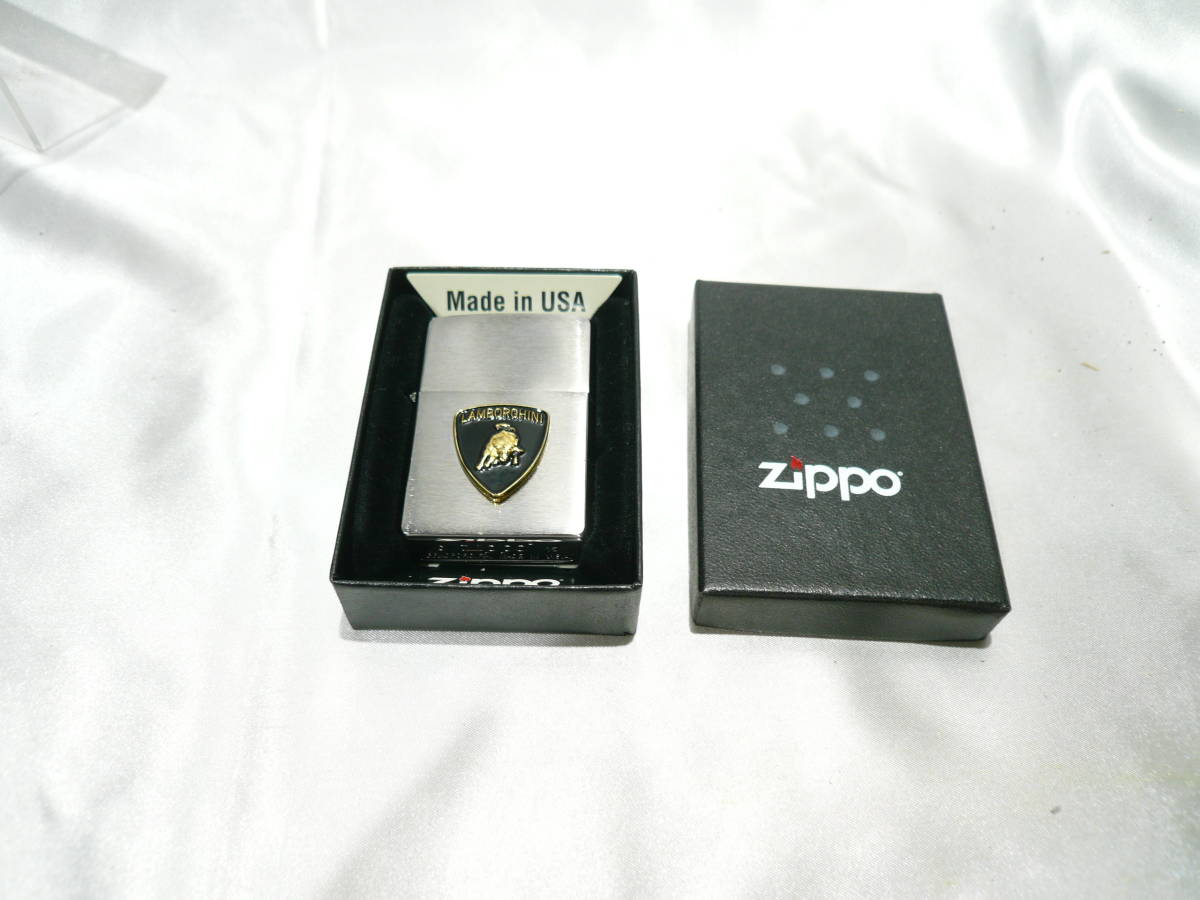 ☆zippo ジッポライター ランボルギーニ メタル張り☆