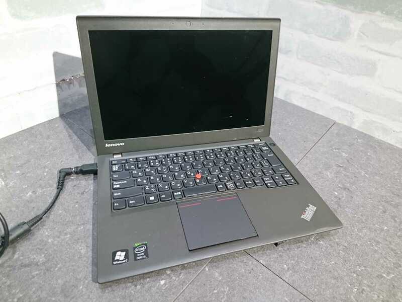 【ジャンク品】管L172 Lenovo ThinkPad X240 CPU core i5-4200U?/4300U? HDD無し、メモリー無し、バッテリー無し 通電OK