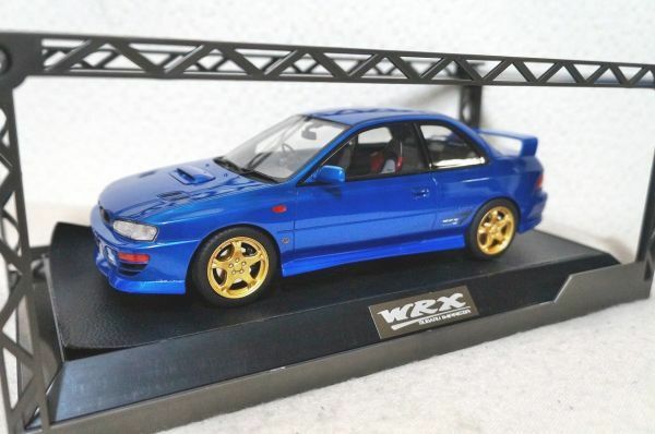 Hobby JAPAN スバル インプレッサ WRX TypeR STi Version (GC8) 1997 1/18 ミニカー ブルー ホビージャパン