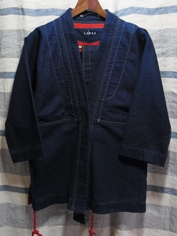 レア★リーバイス ヨーロッパ LEVI'S RED リーバイス レッド 綿 麻 インディゴ 作務衣 帯付 Sサイズ? レディース?/USED *長期個人保管品