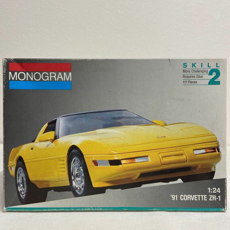 未組立 MONOGRAM 1/24 Chevrolet Corvette ZR-1 1991年 モノグラム シボレー コルベット C4 プラモデル アメ車 ミニカー モデルカー