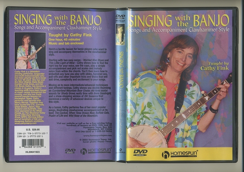 バンジョー弾き語り 教則 DVD★キャシー・フィンク Cathy Fink Singing with the Banjo カントリー クロウハンマー クローハンマー