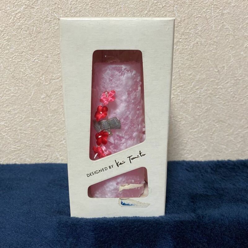 未使用 キャンドル お花 ピンク 慧 KEI CANDLE★Kei Tomita デザイン