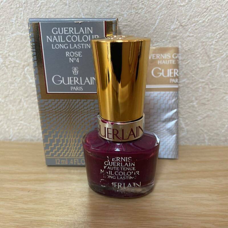 ゲラン GUERLAIN ネイルカラー ローズ No.4 12ml 残6割くらい USED