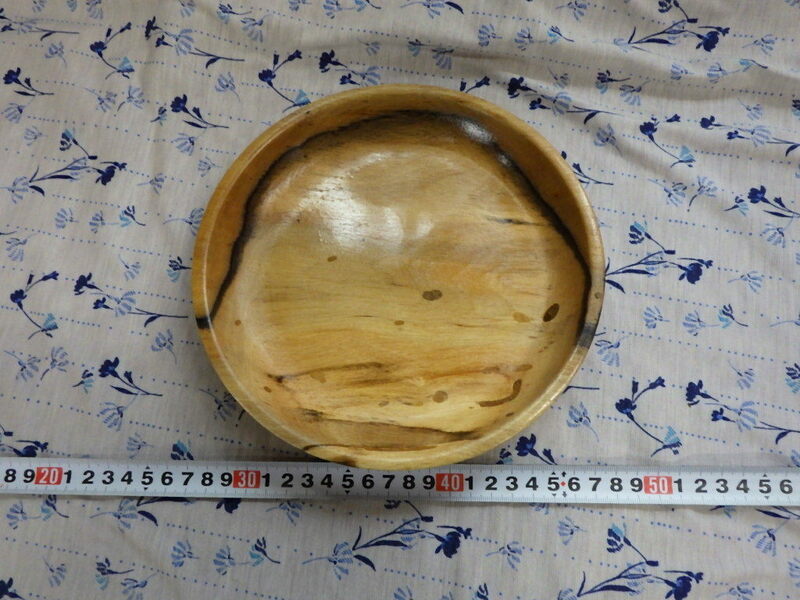  OZ109960☆木工品☆盆☆皿☆材質：柿☆一点物♪