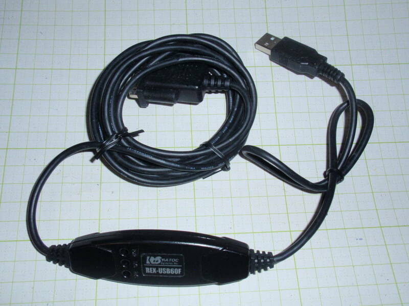RATOC-4 RATOC製シリアルケーブル RS-232Cケーブル 9ピン 全長3m　REX-USB60F