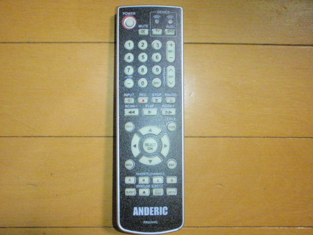 A047-1 ANDERIC製リモコン RR2UNVC
