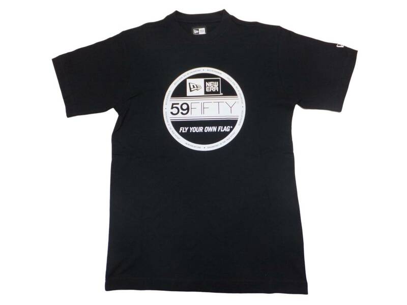 【送料無料】新品NEW ERA Tシャツ Visor Sticker Sサイズ ニューエラ ストリート CAP キャップ ヒップホップ HIP HOP 半袖 黒×白 14