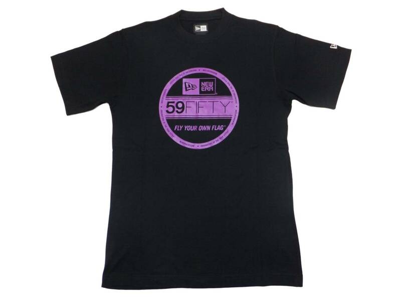 【送料無料】新品NEW ERA Tシャツ Visor Sticker Mサイズ ニューエラ ストリート系 CAP キャップ HIP HOP ヒップホップ 半袖 黒×紫 15