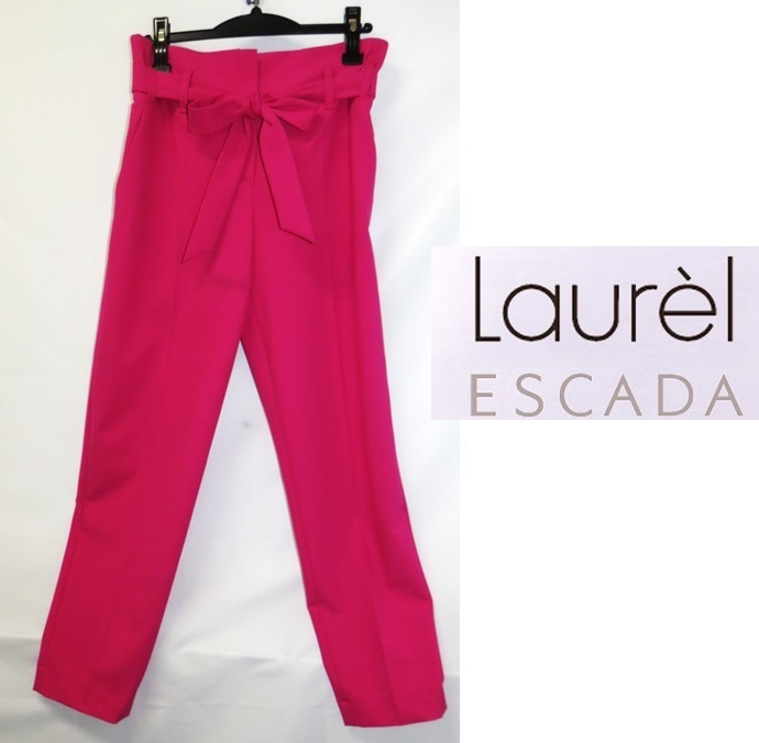【新品・B品】Laurel(ローレル)ESCADA 　ピンク　センタープレスパンツ　ワイドパンツ　モデルパンツ　おしゃれ　ヨーロッパファッション