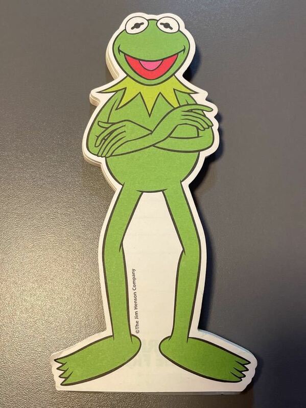 レア♪ カーミット　ダイカットメモ　メモパッド　KERMIT THE FROG カエル　蛙　メモ帳　はじめしゃちょー