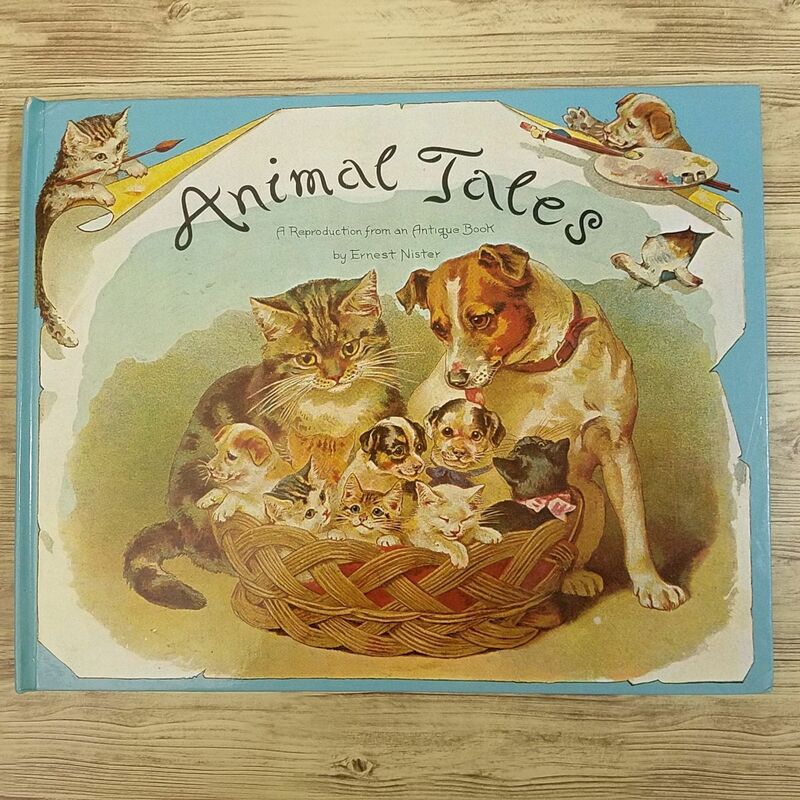 仕掛絵本[アーネスト・ニスター Animal Tales : A Reproductuion an Antique Book] 洋書 ポップアップ アンティーク レトロ絵本