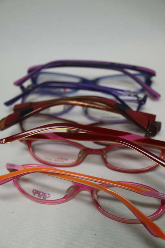 眼鏡メガネフレーム ポップなカラーいろいろ5種5個
