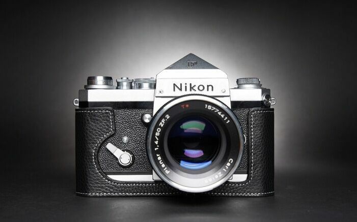  新品 本革 Nikon ニコン F用 カメラケース ブラック