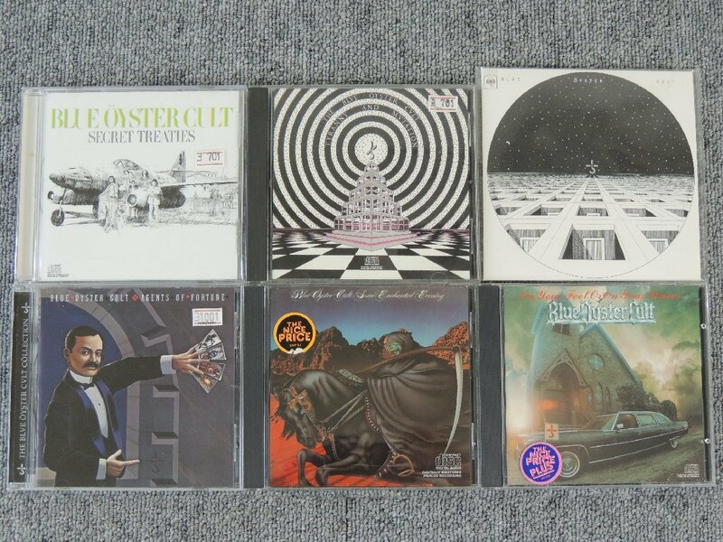 BLUE OYSTER CULT CD 6枚 /SECRET TREATIES ON YOUR FEET OR ON YOUR KNEES SOME ENCHANTED EVENING AGENT OF FORTUNE 他
