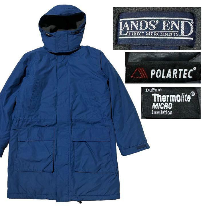 【90s】LANDS' END Thinsulate　ポーラテック　 Coat