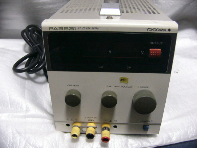 ★動作保証★ 横河 PA3631_0～36V/0～3A 直流安定化電源/DC Power Supply