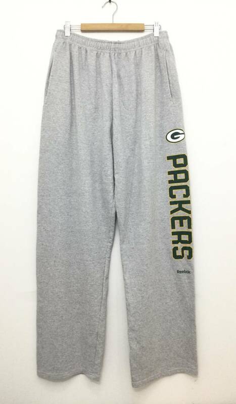 Reebok NFL リーボック PACKERS パッカーズ スウェットパンツ チームロゴ メンズL〜 グレー系