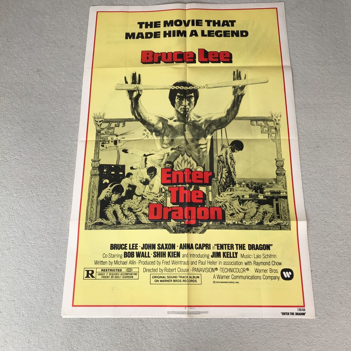 enter the dragon US 27X41インチ　the movie that made him a legend